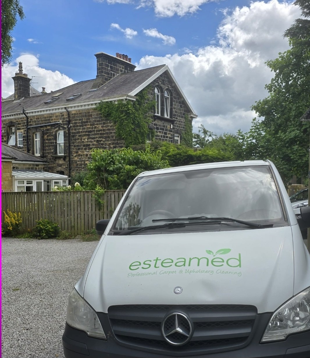 Esteamed van at Dyneley Hall, Bramhope — professional carpet cleaning at this beautiful stone property