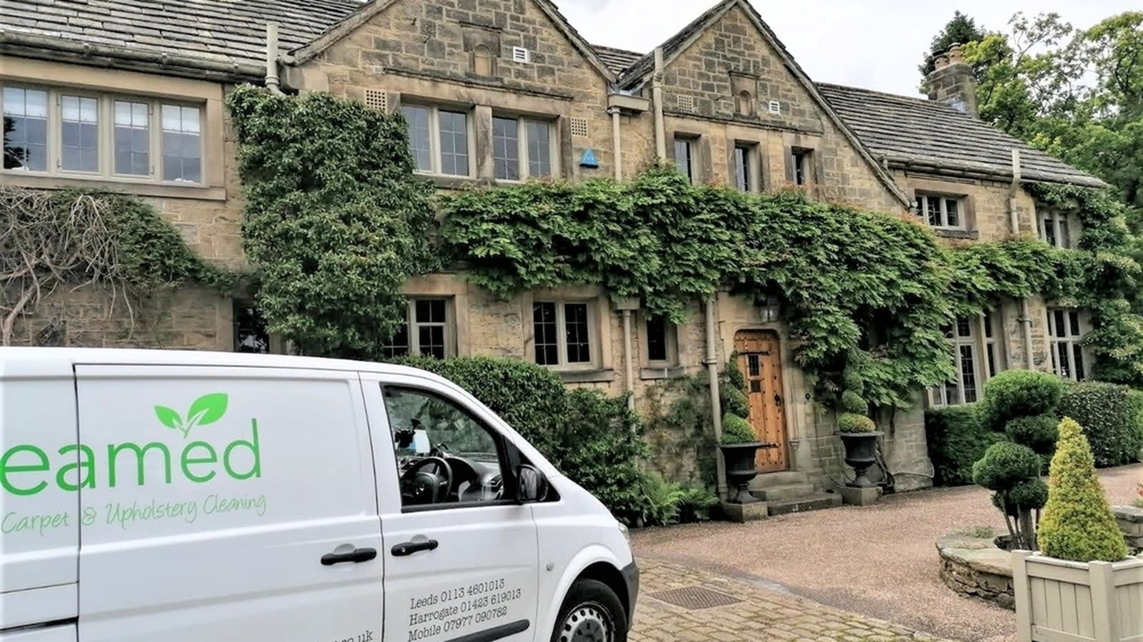 Professional carpet cleaning in an Ilkley home — real job by Esteamed